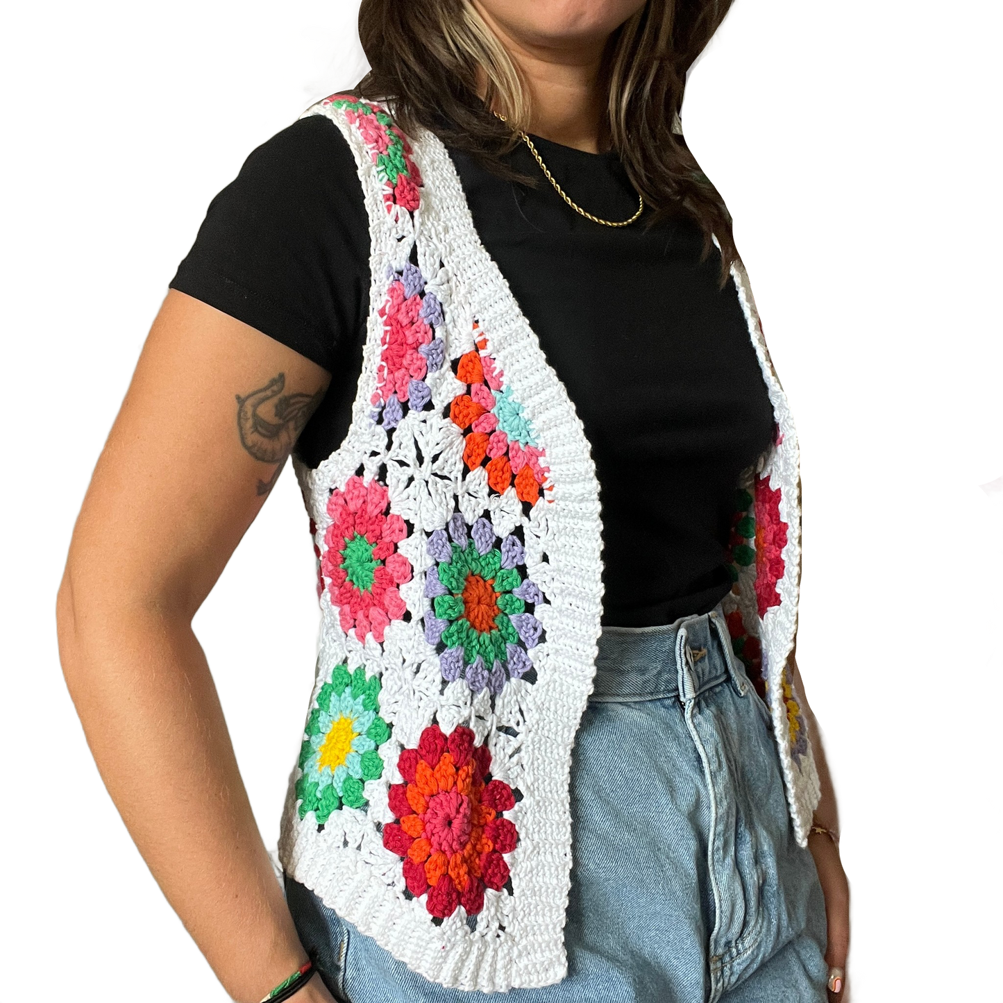 Sunburst Crochet Vest