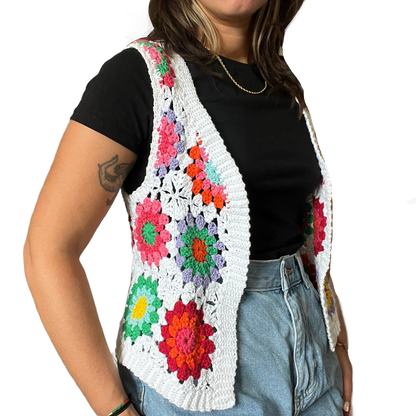 Sunburst Crochet Vest