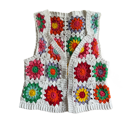 Sunburst Crochet Vest