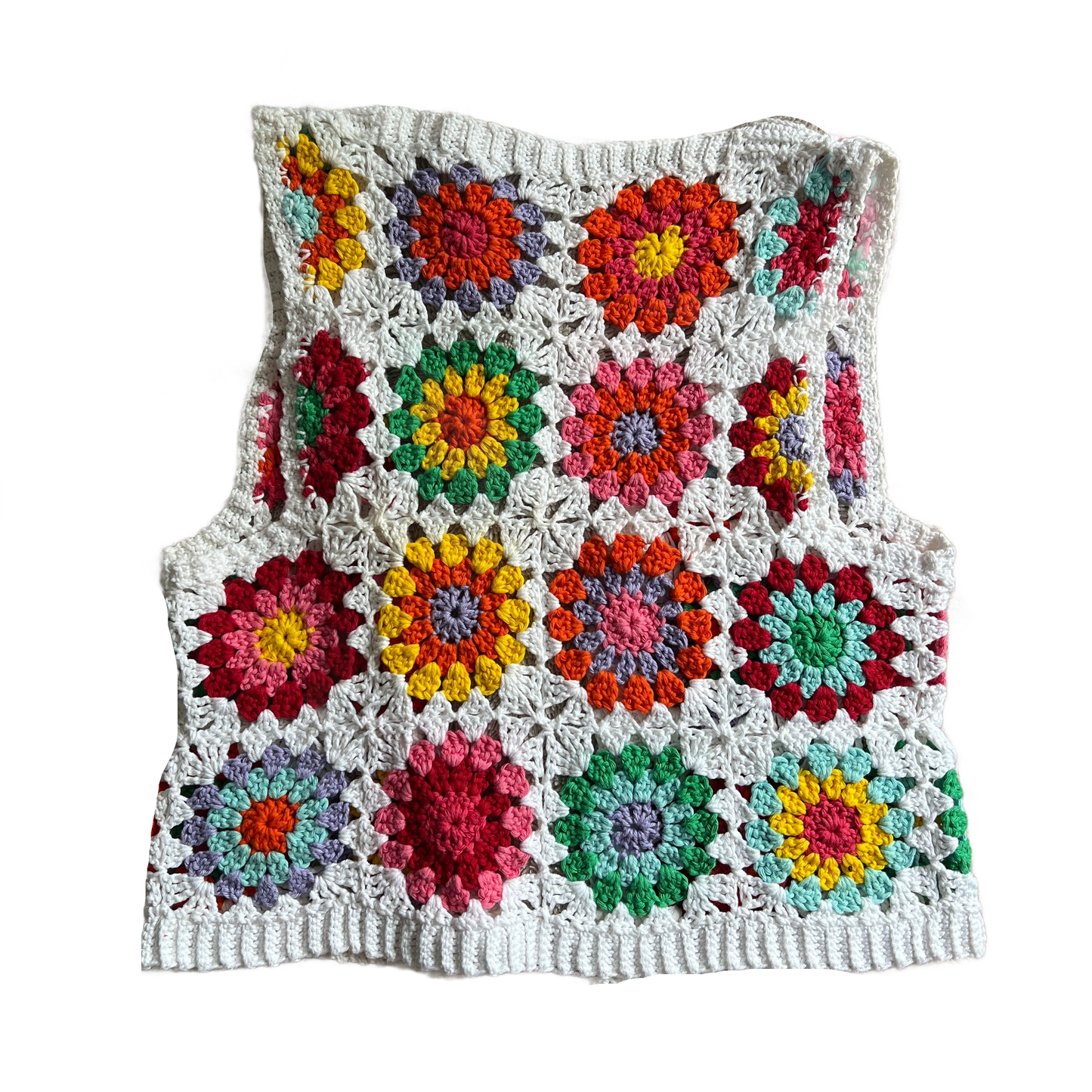 Sunburst Crochet Vest