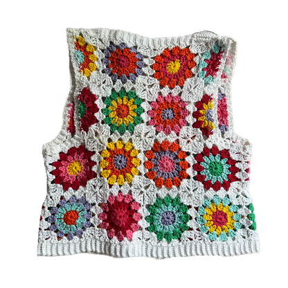 Sunburst Crochet Vest